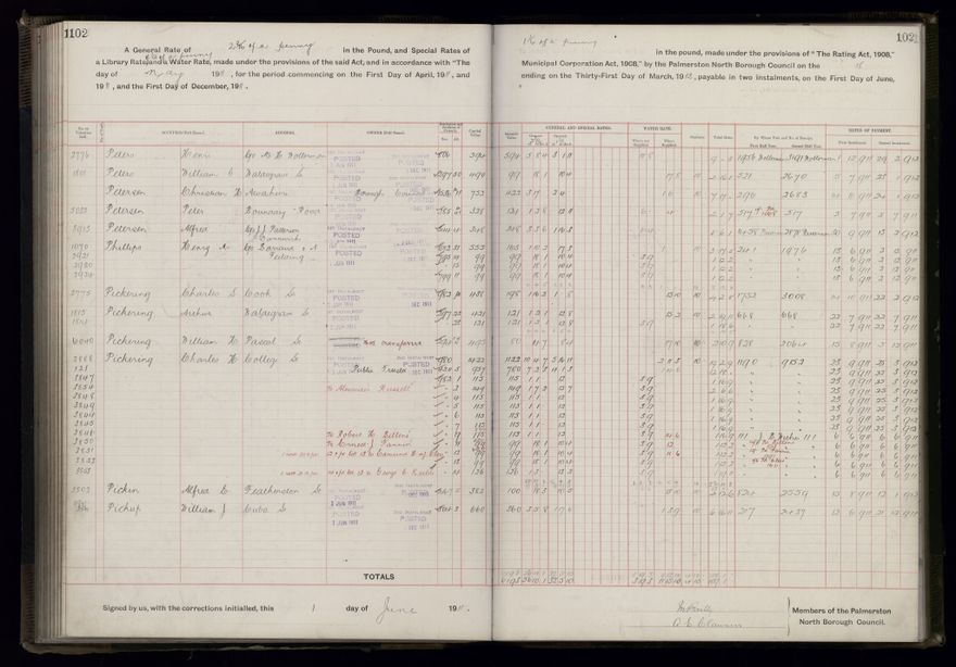 Rate book, 1911-1912 - 2021Pa_PNCC2-23-2-V19_034000-0105