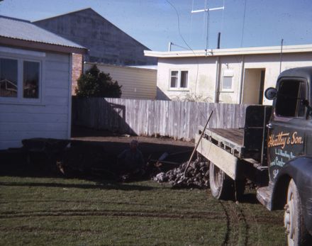 Palmerston North Motorcycle Training School - Stormwater hole - P. McGhee in the hole