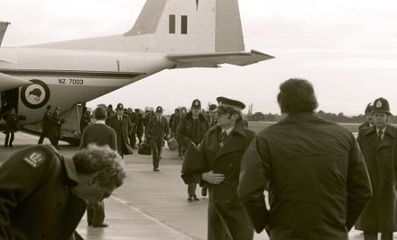 Police force engaged for anti-Tour and anti-Apartheid protests in the city.