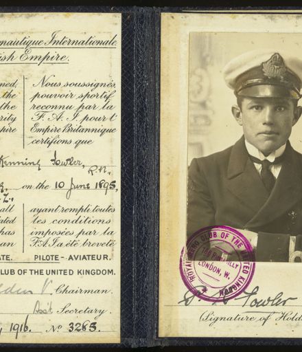 Page 2: British Empire Aviator's Certificate