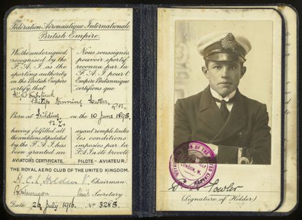 Page 2: British Empire Aviator's Certificate
