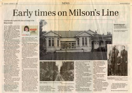 Memory Lane - Early times on Milson's Line - Resource cover image