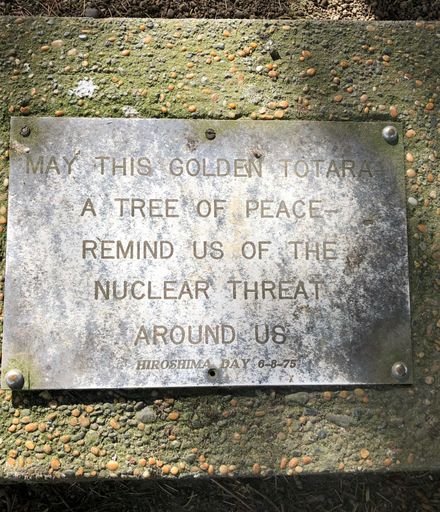 Hiroshima commemoration plaque