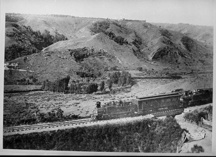 Train on the Wellington and Manawatu Railway Line