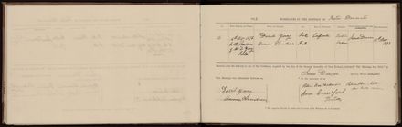 Marriage register 1870 - 1880