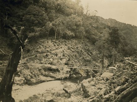 Footbridge Across Stream - Mangahao Electric Power Scheme