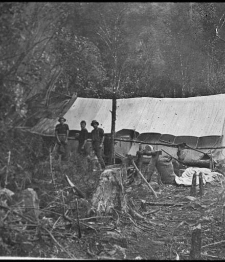 Bush fellers and camp site, Wairarapa