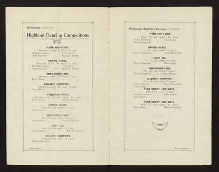Palmerston North 1927 Jubilee Souvenir Programme 10