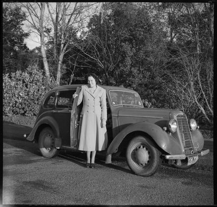 Woman with a Car, thought to be in the Victoria Esplanade - Resource cover image
