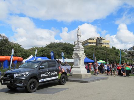 New Zealand Rural Games 2019 - Te Peeti Te Awe Awe statue