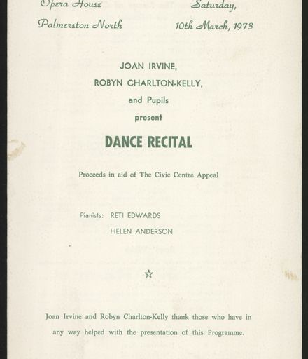 Joan Irvine and Robin Charlton-Kelly Dance Recital