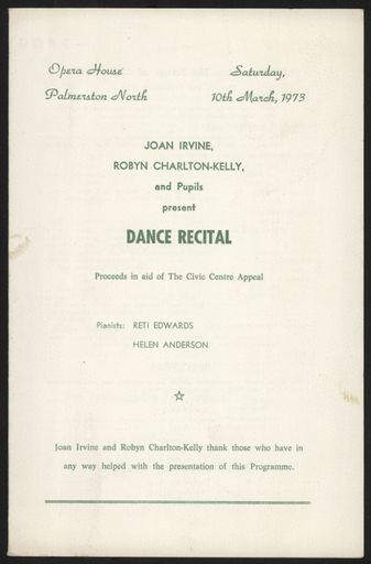 Joan Irvine and Robin Charlton-Kelly Dance Recital