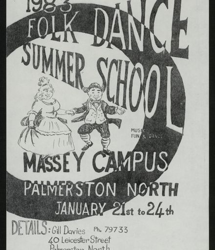 Folk Dance Summer School poster