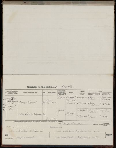 Marriage register 1909- 1927