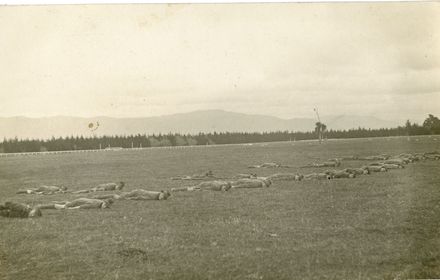Recruits training at Awapuni Military Camp
