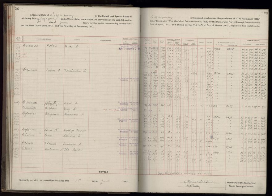 Rate book, 1912-1913 - 2021Pa_PNC2-23-2-V20_034001-0039