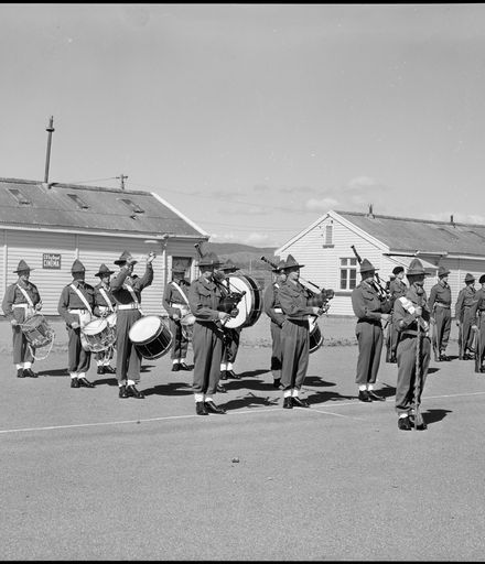 The Army Band Performing on the Parade Ground, 23 Intake, Central District Training Depot, Linton