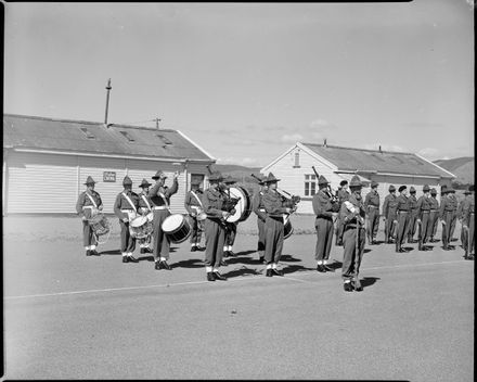 The Army Band Performing on the Parade Ground, 23 Intake, Central District Training Depot, Linton