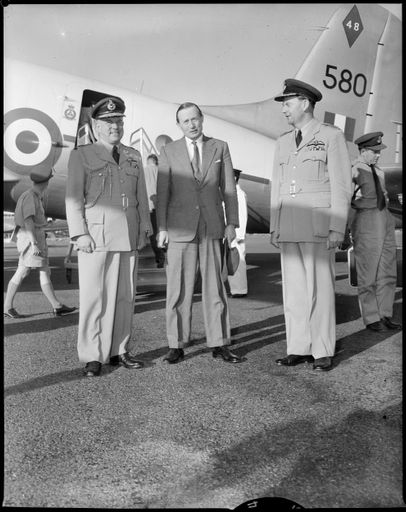"Greeting a Distinguished Visitor" - at Ohakea