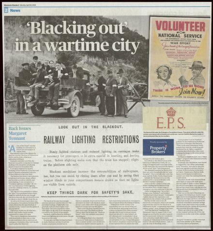Back Issues:  'Blacking out' in a wartime city