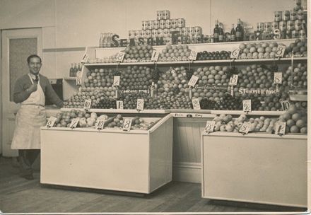 Sun Park Ngan in his fruit and vegetable shop