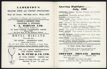 Palmerston North Diary: July 1960 - 14