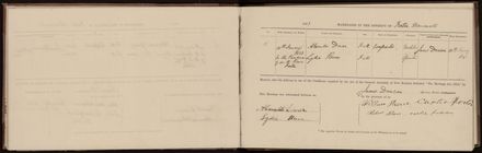 Marriage register 1870 - 1880