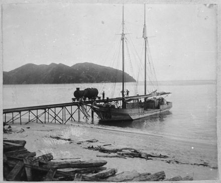 Schooner 'Advance' at Jetty