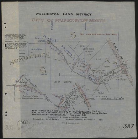 Survey Plans (subdivisions) 1938 - 1951