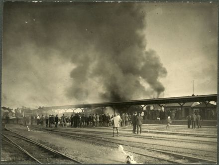 Fire at Gasworks Storehouse