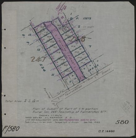 Survey Plans (subdivisions) 1938 - 1951