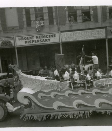 Manawatū Chinese Association float, 75th Jubilee Parade