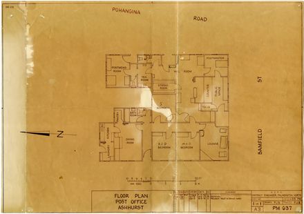 Ashhurst Post Office Floor Plan