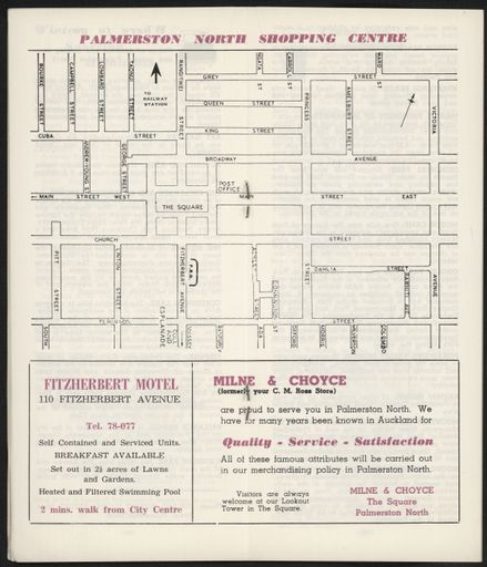Visitors Guide Palmerston North: July-September 1966 - 8