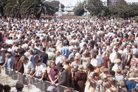 Palmerston North Centenary Parade: Crowds Gather in the Square