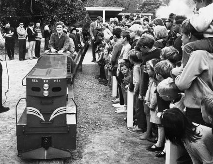 First trip on the miniature railway – Victoria Esplanade