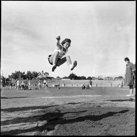 "Broad Jump Champion" Judith Christmas