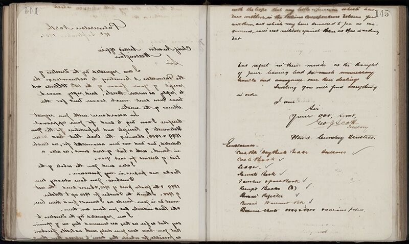 Outwards Correspondence of the Palmerston North Cemetery Trustees, 1898 -1902 172