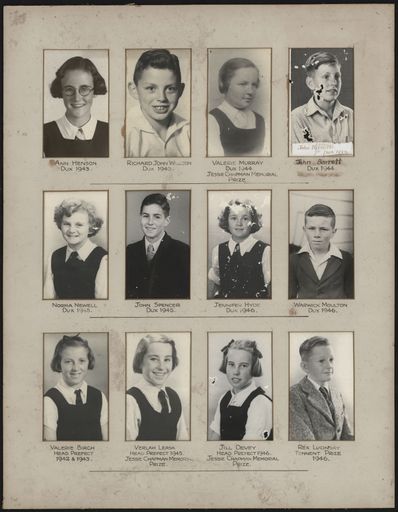 Terrace End School Student Leaders, 1943/1946