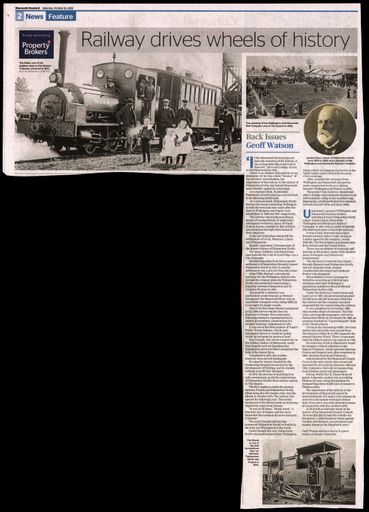 Back Issues:  Railway drives wheels of history