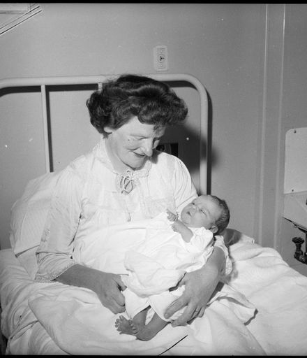 "New Arrivals for 1964" Mrs. McKenna and her Daughter