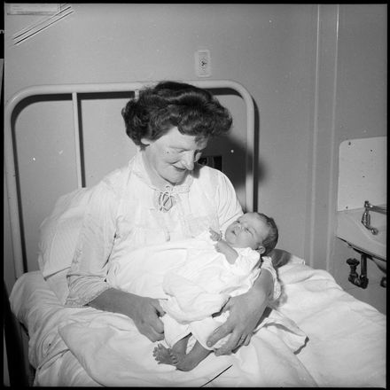 "New Arrivals for 1964" Mrs. McKenna and her Daughter