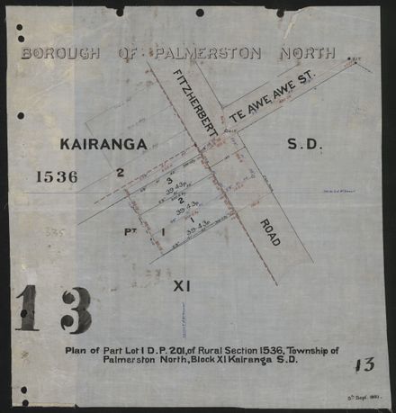 Survey Plans (subdivisions) 1938 - 1951