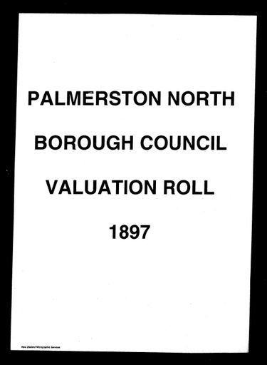 PNBC 1897 Valuation Roll