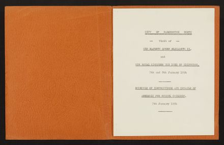 Schedule of Instructions and Details of Assembly for School Children for Royal Visit, 1954 2