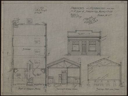 Plans for N.Z. Loan & Mercantile Agency Co. Ltd. Premises at Kimbolton