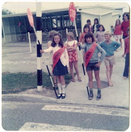 Road patrol outside Awapuni Primary School