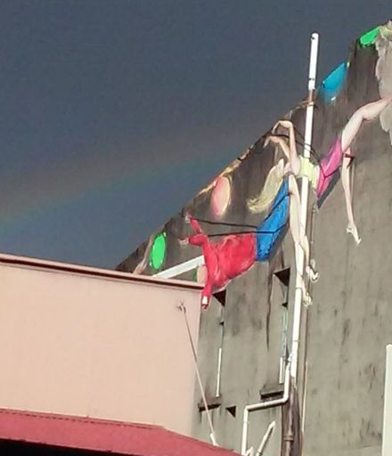 "Rainbow over George Street Mural"