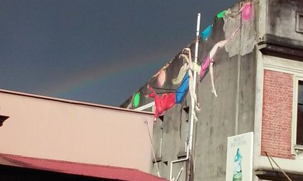 "Rainbow over George Street Mural"