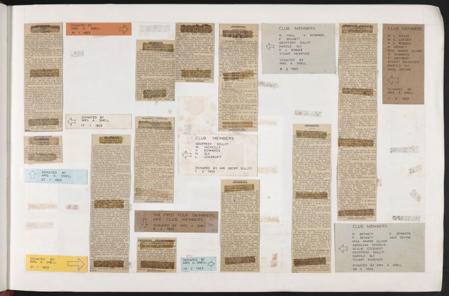 PN Amateur Swimming Club archive book